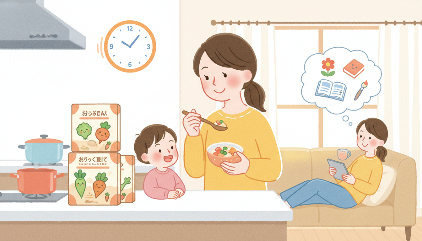 宅食で幼児食の時間を時短！おすすめサービスで自由時間が増えるって本当？