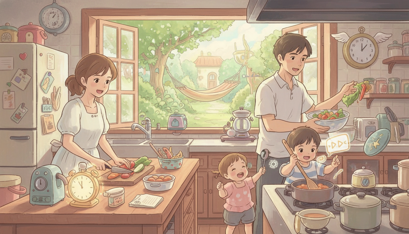 調理時間を削りたい親御さんへ！自由時間が増える秘訣とは？