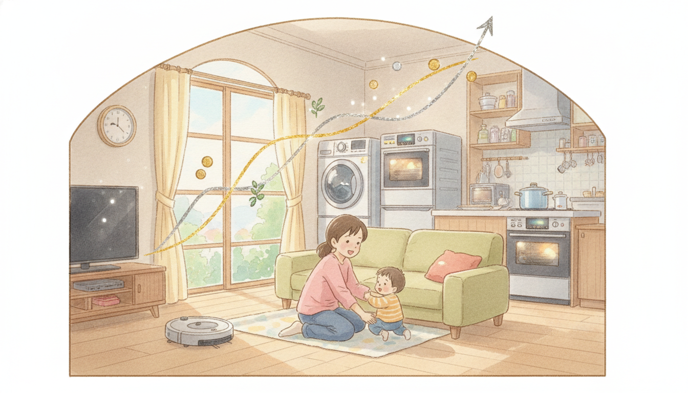 子育て 家電おすすめは「投資」って本当?