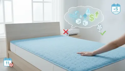 吸汗速乾ドライニット敷きパッドの本音レビュー！夏の電気代を浮かすコスパ最強の汗対策
