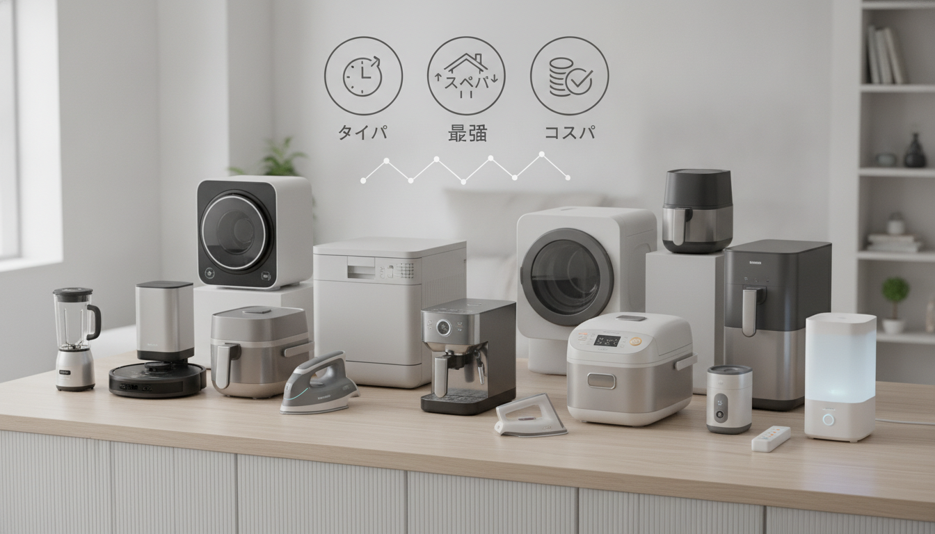 タイパ・スペパも考慮したコスパ最強家電10選、今すぐ買うべき?
