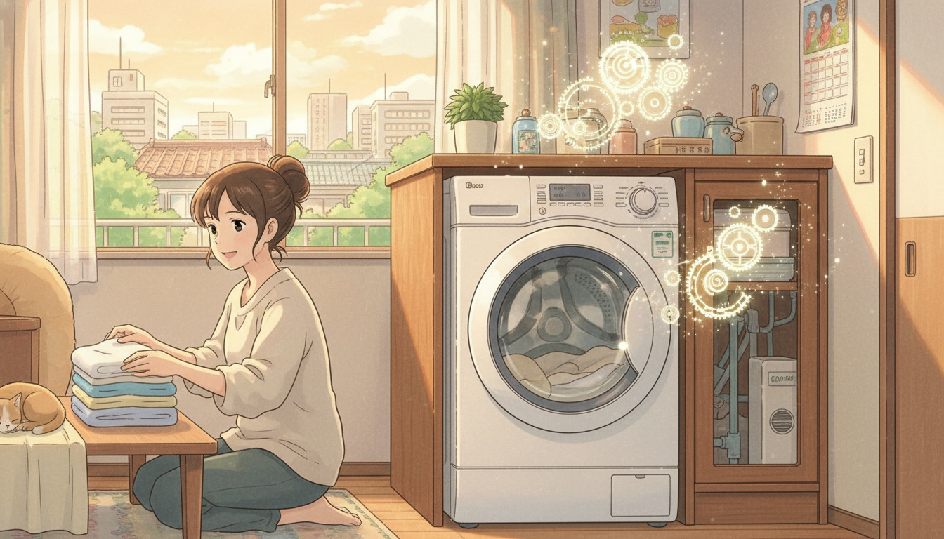 なぜドラム式洗濯機があなたの時間を生み出すの？