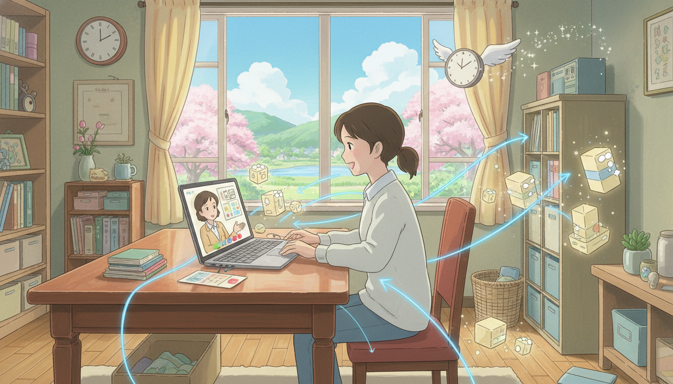 オンライン片付け相談で、あなたの自由時間は劇的に増えるかもしれません