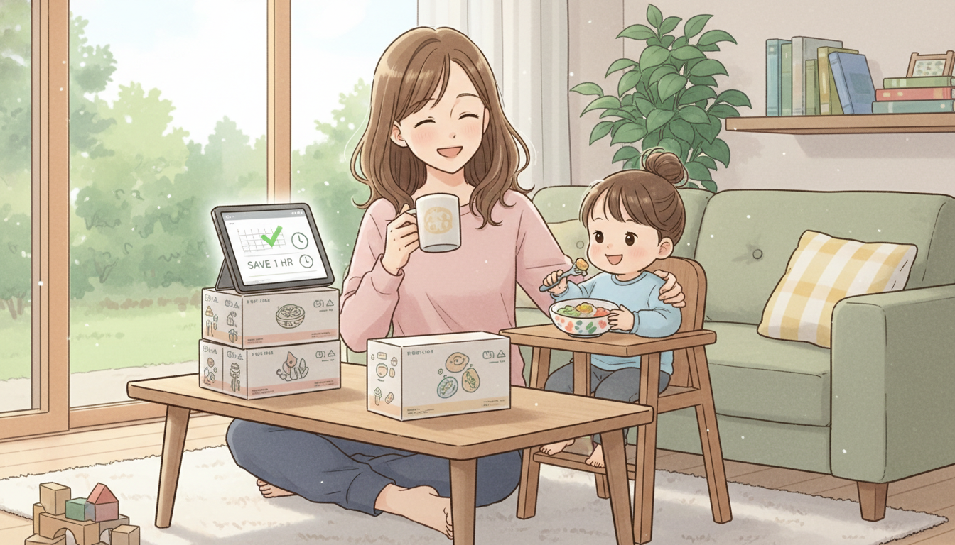 なぜ幼児食宅食が時短と心のゆとりをもたらすのか？