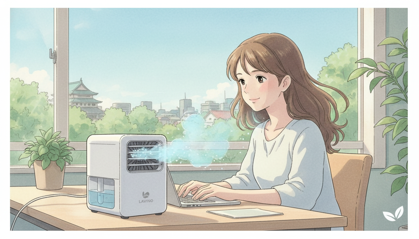 LAViNO クールエアミストは特定のシーンで高いコストパフォーマンスを発揮する補助冷却デバイスです