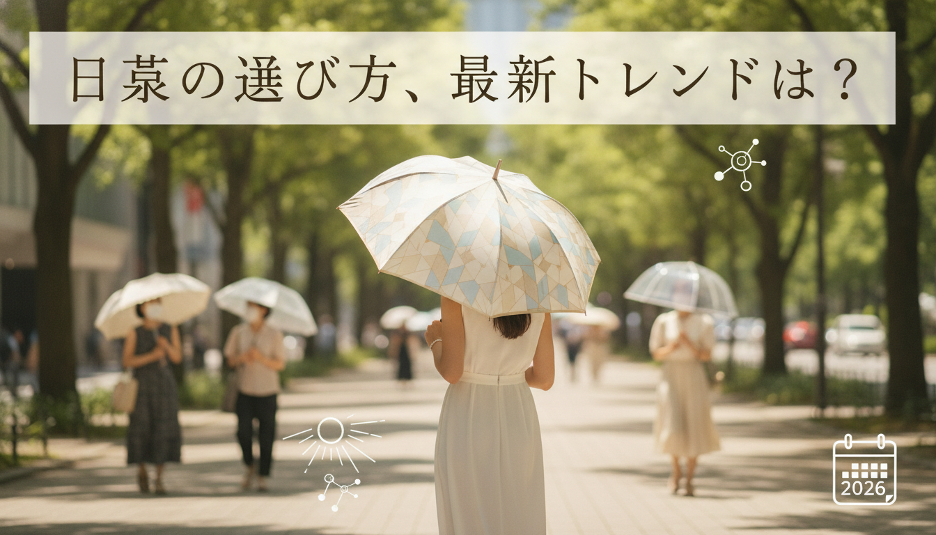 2026年、日傘は夏の必需品として進化を続けています