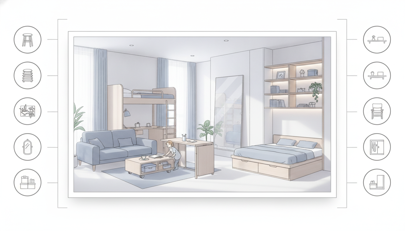 なぜ? 狭い部屋でも広々感じる!スペパ最強の視覚マジックと賢い家具選び