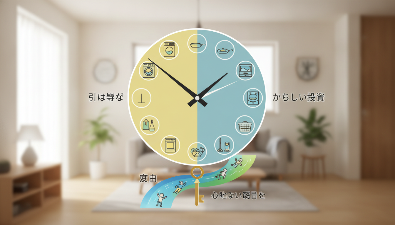 家事のタイパ改善を成功させる鍵は「引き算」と「かしこい投資」にあります