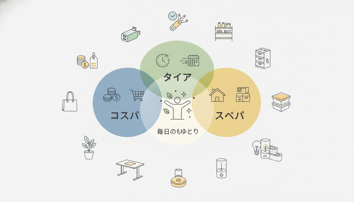 3つの「パ」を意識した横断的な選択こそが毎日のゆとりを生み出します